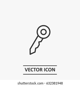 Outline key   icon illustration vector symbol