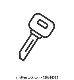 Outline key icon illustration vector symbol