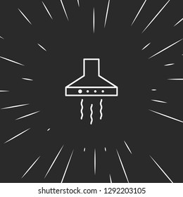 Outline kitchen extractor icon illustration isolated vector sign symbol