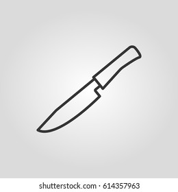 Outline knife web icon ilustration vector symbol