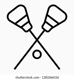 Outline lacrosse vector icon