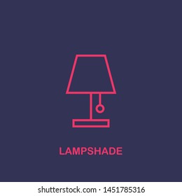 Outline lampshade icon.lampshade vector illustration. Symbol for web and mobile