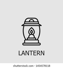 Outline lantern vector icon. Lantern illustration for web, mobile apps, design. Lantern vector symbol.