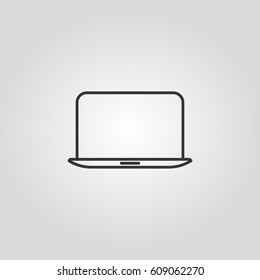  Outline laptop  web icon