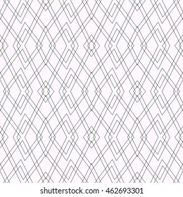Outline lattice abstract background. Seamless pattern with symmetric geometric ornament. Grid wallpaper. Vector illustration