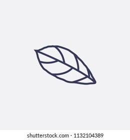 Outline leaf icon illustration,vector nature sign symbol