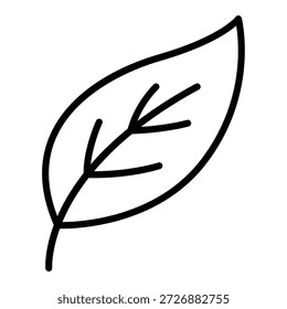 Icono de la hoja del esquema que representa la naturaleza, las plantas y los conceptos ecológicos.
