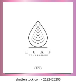 Rahmenblatt Logo Premiere elegante Vorlage Vektorgrafik eps10