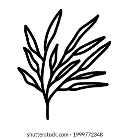 Rahmenblatt-Vektorgrafik-Design-Vorlage mit handgezeichnet doodeller Stilrichtung