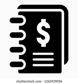 Outline ledger pixel perfect vector icon