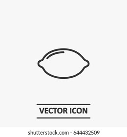 Outline lemon  icon illustration vector symbol