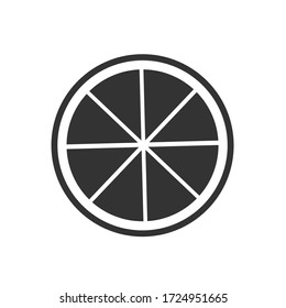 outline lemon slice vector icon. isolated black simple line element illustration from food concept. editable vector stroke lemon.