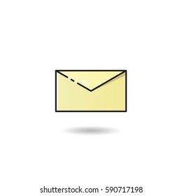 Outline letter icon