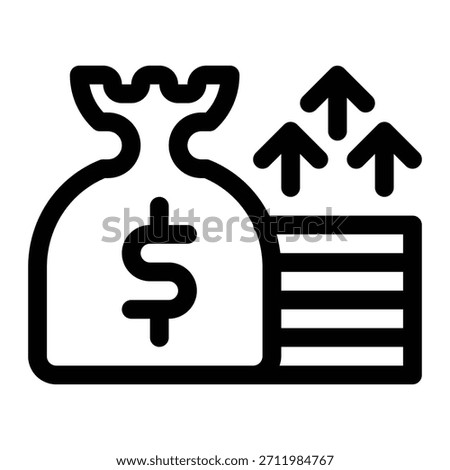 Outline liability icon for debt, obligation, financial burden, and risk.