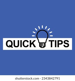 outline light bulb like minimal quick tips icon. flat trend support logotype graphic web banner design isolated on blue. concept of interesting facts for general erudition or incentive brainstorm