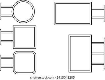 outline lightbox signage frame set