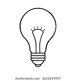 Esboza una bombilla en una idea que representa la inspiración de la innovación
