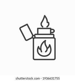 Outline lighter icon. Lighter vector illustration. Symbol for web and mobile

