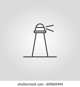  Outline  lighthouse  web icon