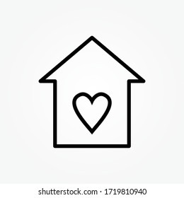 outline like home icon vector illustration