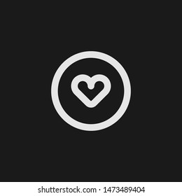 Outline like vector icon. Like illustration for web, mobile apps, design. Like vector symbol.