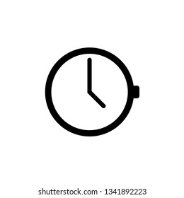 Outline line Clock on white background. Clock icon in trendy flat style. Line design. Eps10
