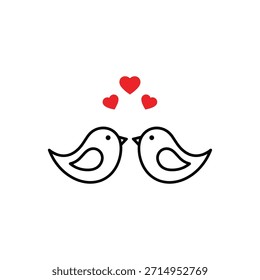 Valentine’s-Day outline or line icon design bundle.