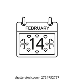 Valentine’s-Day outline or line icon design bundle.