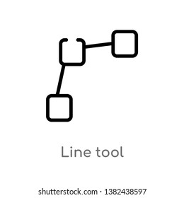 outline line tool vector icon. isolated black simple line element illustration from edit tools concept. editable vector stroke line tool icon on white background