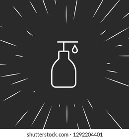 Outline liquid soap icon illustration isolated vector sign symbol