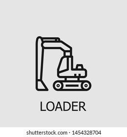 Outline loader vector icon. Loader illustration for web, mobile apps, design. Loader vector symbol.