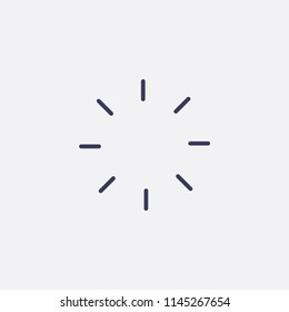 Outline loading icon illustration,vector load sign symbol