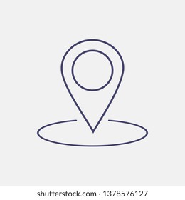 Outline location icon illustration vector symbol