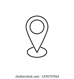 Outline location icon illustration vector symbol