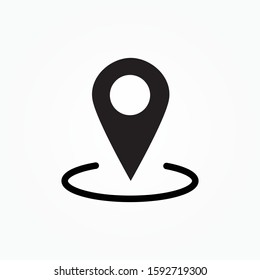 Outline location icon illustration vector symbol