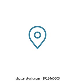 Outline location icon illustration vector symbol for website, mark, point, position, gps