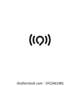 Outline location icon illustration vector symbol for website, mark, point, position