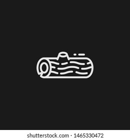 Outline log vector icon. Log illustration for web, mobile apps, design. Log vector symbol.