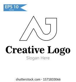 Outline Logo. Creative logo. Simple Logo. Vector Letter. Letter Logo. Vector Illustration.