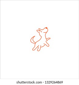 outline logo dog