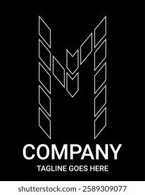 Outline logo letter "n" small arrow style. Suitable for t-shirts, construction, gamers, sports, baseball, basketball, etc. Logo Outline of Building Style Arrows. Lowercase logo.