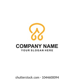 outline logo vector