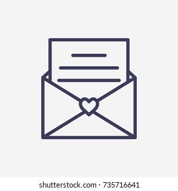 Outline lome mail icon illustration vector symbol