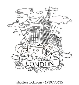 1,234 London coloring book Images, Stock Photos & Vectors | Shutterstock