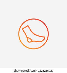 Outline lorry icon,gradient illustration,vector  sign symbol