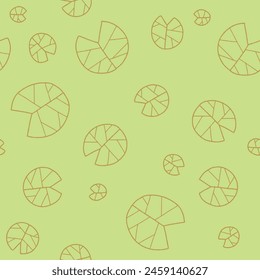 Outline Lotus Seamless Pattern Vector illustration for Print, Wallpaper, Decoration.