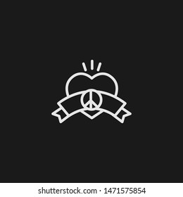 Outline love vector icon. Love illustration for web, mobile apps, design. Love vector symbol.