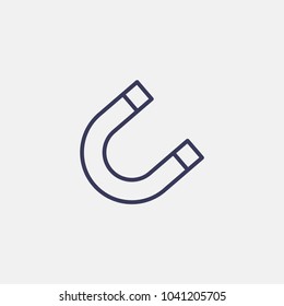 Outline magnet icon illustration vector symbol
