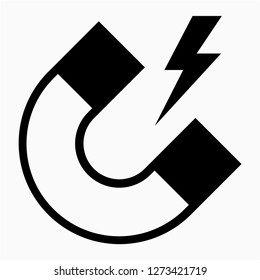Outline magnetic pixel perfect vector icon