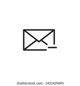 Outline mail Envelope icon, Outline mail Envelope vector, Outline mail Envelope illustration, Outline mail Envelope eps10